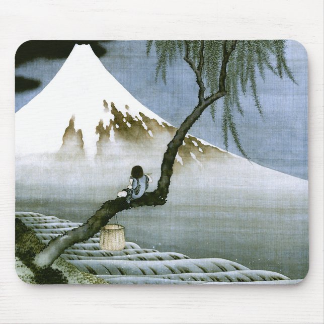 Mousepad 北 斎 Boy e Fuji Fine Art (Frente)