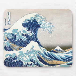 Mousepad 北 斎 Onda do Excelente Fora de Kanagawa Hokusai Fin