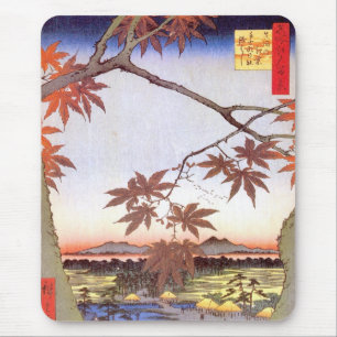 Mousepad 江戸の紅葉, bordo do 広重 de Edo, Hiroshige