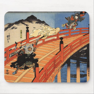 Mousepad 義経と弁慶, 国芳, Yoshitsune & Benkei, Kuni