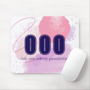 Mousepad 000 Números de anjo Víblias altas com espírito sem