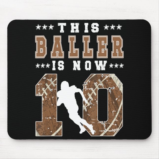 Mousepad 10º Aniversário Futebol Boy Dez Anos P (Frente)