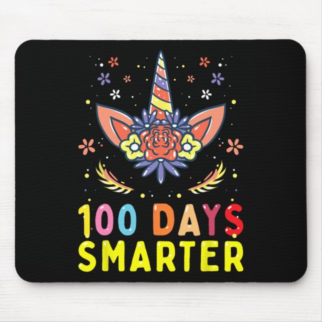 Mousepad 100º Dia da Escola 100 Dias Mais Inteligente sobre (Frente)