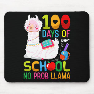 Mousepad 100º Dia da Escola de Unicórnio Meninas 100 Dias d
