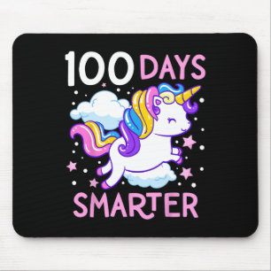 Mousepad 100º Dia da Escola Unicórnio 100 Dias Mais Intelig