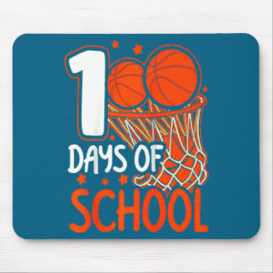 Mousepad 100º Dia De Basquete Escolar Crianças 100 Dias De