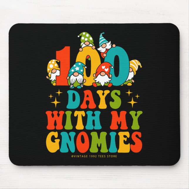 Mousepad 100º Dia De Comida Com O Meu Professor De Gnomias  (Frente)