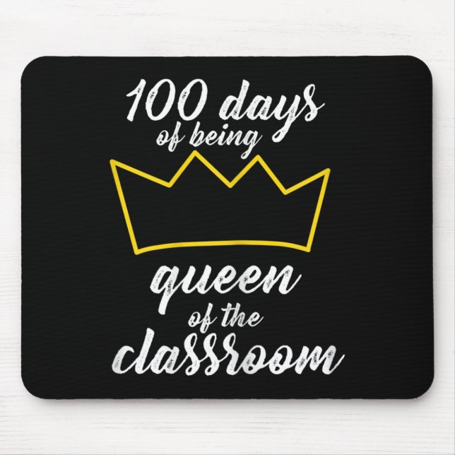 Mousepad 100º Dia de Design escolar para Professores e Estu (Frente)
