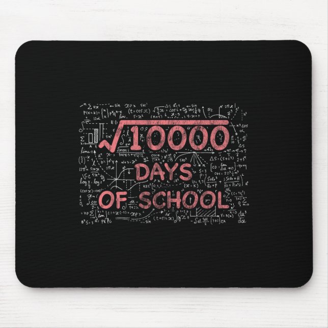 Mousepad 100º Dia De Professora De Matemática Na Escola 100 (Frente)