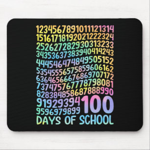 Mousepad 100º Dia de Professores Crianças 100 Dias de Matem