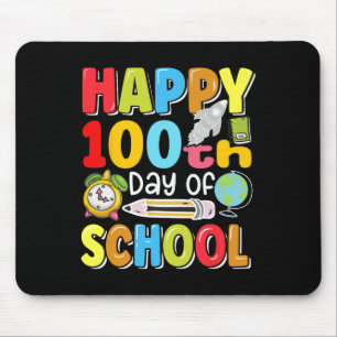 Mousepad 100º Dia de Professores Crianças Felizes 100 Dias