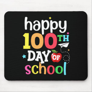 Mousepad 100º Dia de Professores Crianças Meninas Feliz