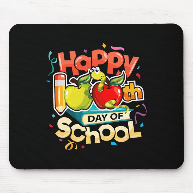 Mousepad 100º Dia do Professor Arco-Íris 100 Dias Inteligen (Frente)