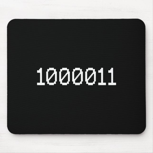 Mousepad 1000011 Binary Code 67 Meme Computer Coding Funny  (Frente)