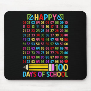 Mousepad 100.º Dia de Professores Escolares 100 Dias Número