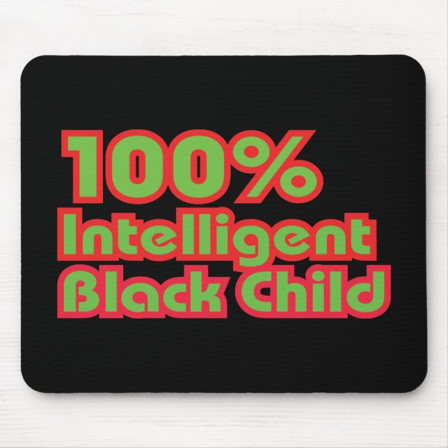 Mousepad 100% de Criança Negra Inteligente (Frente)