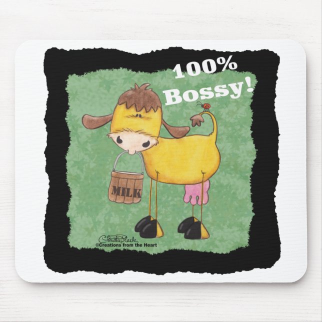 Mousepad 100% de vaca bóssita (Frente)