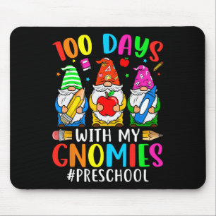 Mousepad 100 Dias Com A Minha Pré-Escola Gnomias 100 Dias D
