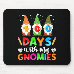 Mousepad 100 Dias Com Meus Gnomos 100 Dias De Ensino Escola