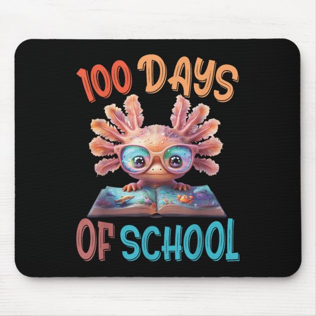 Mousepad 100 Dias De Alicerce Axolotl Sea 100º Dia De (Frente)