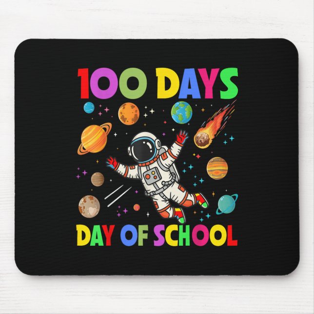 Mousepad 100 Dias De Astronauta Espacial Escolar 100 Dias (Frente)