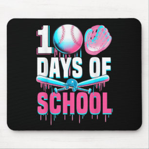 Mousepad 100 Dias De Bat De Beisebol Escolar 100º Dia De
