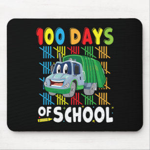 Mousepad 100 Dias De Caminhão De Lixo Escolar Para Ensino
