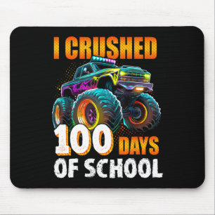 Mousepad 100 Dias De Caminhão De Monstro Escolar 100.º Dia
