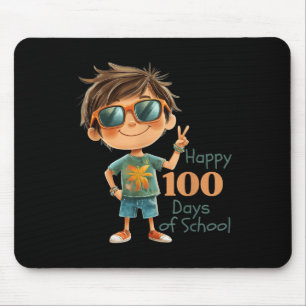Mousepad 100 Dias De Crianças De Celebração Escolar, Rapaze