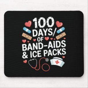 Mousepad 100 Dias De Enfermeira Da Escola Banda De 100 Dias