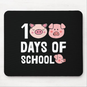 Mousepad 100 Dias De Ensino De Cartoon De Suíno