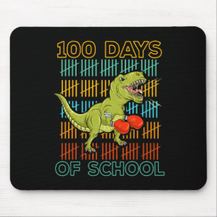 Mousepad 100 Dias De Escola 2025 Boxe De Dinossauro Mma Mar