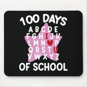 Mousepad 100 Dias De Escola Alfabeto 100º Dia Professor 