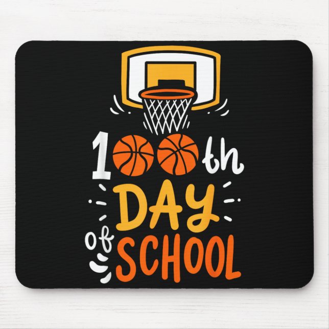 Mousepad 100 Dias De Escola Basquete (Frente)