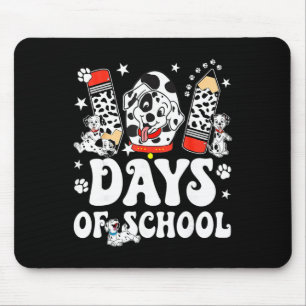 Mousepad 100 Dias De Escola Dalmatian Cão Menino Criança 10
