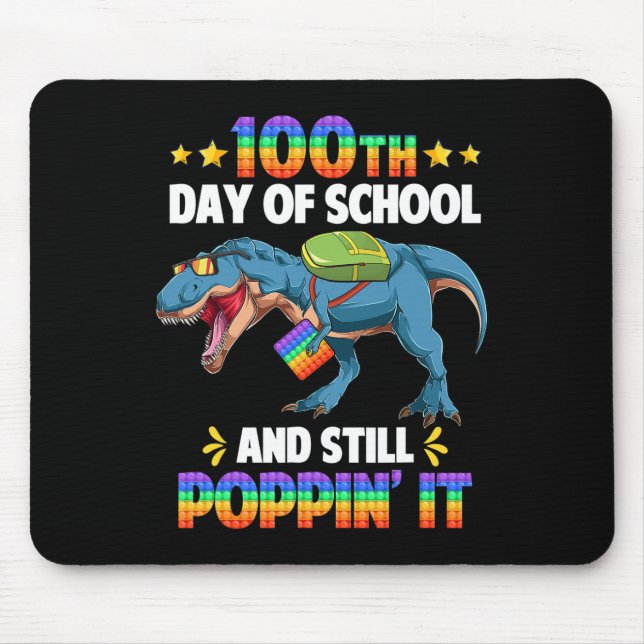 Mousepad 100 Dias De Escola E Ainda A Prendam 100 Dias T (Frente)