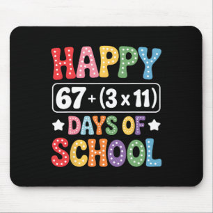 Mousepad 100 Dias De Escola Equação Matemática Groovy 67 Me