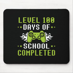 Mousepad 100 dias de escola para jovens jogadores de jogos