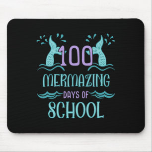 Mousepad 100 Dias De Escola Para Meninas Sereia Dotada
