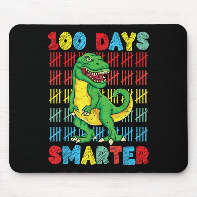 Mousepad 100 Dias De Escola T-Rex 100º Dia Da Escola (Frente)