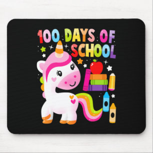 Mousepad 100 Dias De Escola Unicórn Toddler Raparigas 100 D