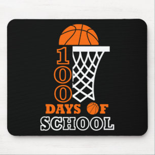 Mousepad 100 dias de Escolas Crianças de Basquete 100º dia