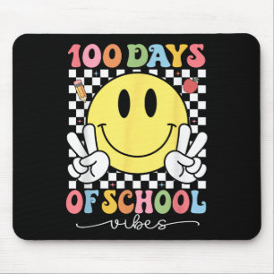 Mousepad 100 Dias De Escolas Víblias Sorriem Bonitos Face 1