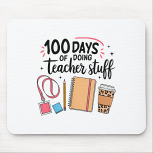 Mousepad 100 Dias De Fazer Coisas De Professores Feliz 100º