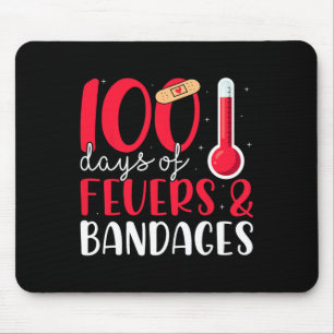 Mousepad 100 Dias De Febres Byndages Enfermeira 100.º Dia D