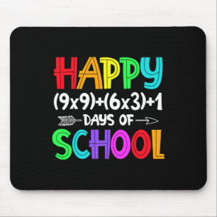 Mousepad 100 Dias De Fórmula De Matemática Escolar Para Est
