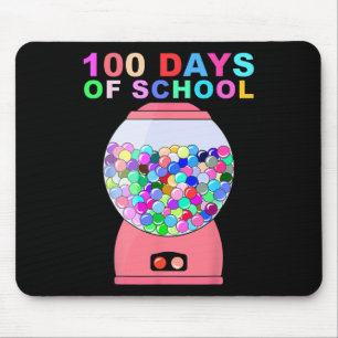 Mousepad 100 Dias De Máquina De Gumball Escolar Para Crianç