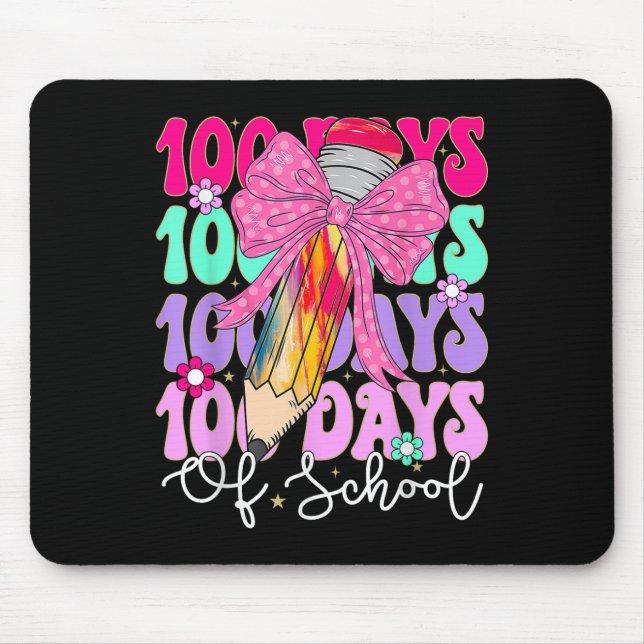 Mousepad 100 Dias De Professora Escolar 100º Dia Da Escola (Frente)