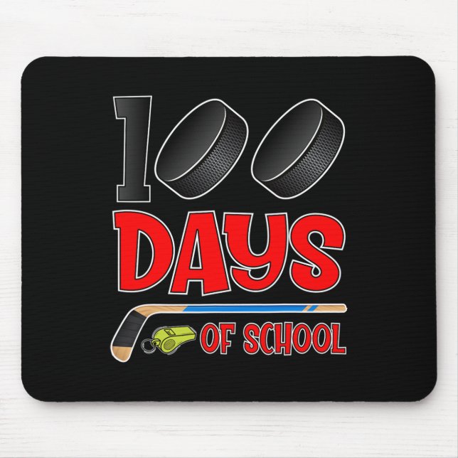 Mousepad 100 dias de Professora Estudante de Hóquei na Esco (Frente)