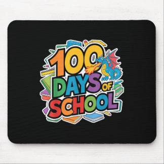 Mousepad 100 Dias De Tema De Dragão Escolar Crianças Profes